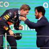 Da konnte Max Verstappen noch mit FIA-Präsident Mohammed Ben Sulayem lachen.