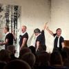 Vocativ im Kulturstadl, v.l. Sebastian Schreiber, Rüdiger Glufke, Martin Reuter und Oliver Günther.