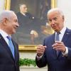 US-Präsident Joe Biden bei einem Treffen mit dem israelischen Ministerpräsidenten Benjamin Netanjahu.