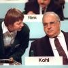 Angela Merkel im Jahr 1991 während des CDU-Parteitags in Dresden mit ihrem Mentor, Bundeskanzler Helmut Kohl. 