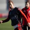 Bayern-Torjäger Harry Kane beim Training vor dem Paris-Spiel.