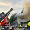 Zwei Brände soll der Angeklagte in seiner Heimatgemeinde gelegt haben. Hier brannte die Lagerhalle mit Maschinen und Möbeln.