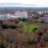 Der Neubau der Augsburger Uniklinik wird wohl auch dort entstehen, wo derzeit noch der Patientenpark (im Vordergrund) liegt.