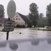 Auch Gessertshausen wurde vom Hochwasser im Juni schwer getroffen. Hier ein Archivbild von der B 300.