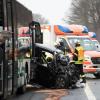 Bei einem Frontalzusammenstoß mit einem Linienbus ist nahe Höchst im Odenwald ein Autofahrer ums Leben gekommen.