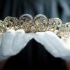 Die Spencer-Tiara, die Diana, Prinzessin von Wales, am Tag ihrer Hochzeit trug, war in London bei einer Sotheby‘s-Ausstellung zu sehen. 