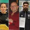 Wer wird Sportstar des Monats im November 2024? Nominiert sind (von links) Kampfsportlerin Alina Dalaslan, Fußball-Ikone Rudolf Dreyer, Boxer Kadu Kaidy, Spatzen-Betreuer Emilio Tancredi und die Sportschützin Amelie Anton. 