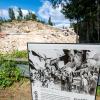 Der Steinbruch des Konzentrationslagers Flossenbürg. Hier wurde im Frühjahr noch Granit abgebaut.