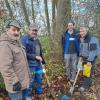 Obmann Josef Schweyer und die Feldgeschworenen Otto Schmid, Bernhard Sailer und Konrad Lampl (von links).