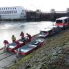 An der Suche nach der Vermissten aus Rain war neben der Polizei auch die Wasserwacht beteiligt.