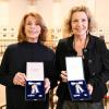 Die Schauspielerinnen Senta Berger (l) und Michaela May wurden im Landtag mit Verfassungsorden ausgezeichnet.