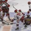 Gestern Abend fand in der Memminger Eissporthalle ein Freundschaftsspiel zwischen dem ECDC Memmingen Indians und dem EC Peiting statt. Die Indians gewannen, unter ihrem neuen Trainer Björn Lidström mit 4:3.