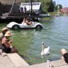 Temperaturen von teils weit über 30 Grad, so gut wie kein Wind und blauer Himmel. So war das Wetter am vergangenen Wochenende im gesamten Allgäu. Am Alpsee bei Immenstadt und auch in Lindau am Bodensee waren die Badeplätze schnell belegt, die Menschen zog es ans und ins Wasser. Stand-Up Paddler, Schwimmer und Treetbootfahrer waren auf dem See unterwegs, um sich irgendwie abzukühlen. 
Abkühlen am Bodensee"Am See ist es gerade so auszuhalten. Wir haben eine Dachgeschoßwohnung und halten es daheim kaum aus", so eine Allgäuerin. Zusammen mit ihrem Ehemann und ihrem Hund ist sie am Bodensee, um sich abzukühlen.Kaum noch Parkplätze am AlpseeAuch am Alpsee bei Immenstadt war viel los. Die große Liegewiese direkt neben der Wasserwacht Immenstadt war schnell gefüllt, auch die Parkplätze waren schnell voll. "Wir haben am kleinen Alpsee geparkt und sind jetzt 15 Minuten hierher gelaufen", so ein junger Allgäuer.
[video]https://www.youtube.com/watch?v=7Ls-IUvCV-8[/video]Badesee in Babenhausen: Polizeieinsatz wegen "Flottem Dreier"Etwas zu heiß waren offenbarzwei Männer und eine Frau an einem Badesee in Babenhausen. Die drei hatten öffentlich Sex - das gibt eine Anzeige wegen Erregung öffentlichen Ärgernisses.Wetteraussichten im Allgäu: Schauer und GewitterDie nächsten Tagebringen teilweise Regen und Abkühlung im Allgäu, es kann allerdings auch heftige Gewitter geben.