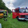 Am Samstagabend gegen 20 Uhr stürzte ein Jungrind einen Tobel in der Mariaberger Straße in Kempten hinab. Gegenüber der Feuerwehr gab der Landwirt an, dass das Tier unverletzt blieb, aber erschöpft und verängstigt war.

Gemeinsam mit der Feuerwehr Ermengerst brachte die Feuerwehr Kempten einen Greifzug in Stellung, um das Rind beim Aufstieg aus dem Tobel zu unterstützen. Die Einsatzkräfte schnitten mit einer Kettensäge einen Weg durch das Unterholz frei, so die Feuerwehr Kempten auf Nachfrage von all-in.de. Über diesen Weg wurde das Jungrind bis auf ein Feld gebracht, wo ein Viehanhänger bereit stand.