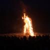 Über 1.000 Besucher sind am Sonntagabend auf den Kalvarienberg in Sonthofen gekommen, um den Fuken zu sehen.
