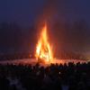 Über 1.000 Besucher sind am Sonntagabend auf den Kalvarienberg in Sonthofen gekommen, um den Fuken zu sehen.