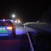 Schwerer Unfall bei Burgau am 12. März 2023 auf der Autobahn A8: Autofahrer verletzt, hoher Sachschaden.