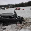 Zwischen Zaumberg und Missen sind am Montagvormittag zwei Autos frontal zusammengestoßen, dabei wurden zwei Menschen verletzt- 
 
Bilder: Benjamin Liss
