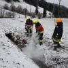 Zwischen Zaumberg und Missen sind am Montagvormittag zwei Autos frontal zusammengestoßen, dabei wurden zwei Menschen verletzt- 
 
Bilder: Benjamin Liss