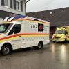 Übung des DRK in Wangen.