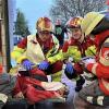 Übung des DRK in Wangen.