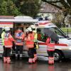 Übung des DRK in Wangen.