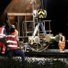 Am Montag sind drei Waggons eines Baustellenzuges bei Hergatz entgleist. Verletzte gab es glücklicherweise nicht.