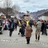 Bilder vom Faschingszmzug mit 28 Gruppen in Hopferbach.