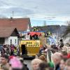 Bilder vom Faschingszmzug mit 28 Gruppen in Hopferbach.