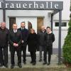 Das FRIEDE-Team in der Neusäßer Straße 15: Armand Bauer, Uwe Lemke, Jan Schwaiger, Judith Beckhaus, Roland Niedermeir und Sabrina Benz.