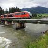 Eisenbahnbrücke bei Fischen wieder freigegeben
