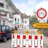 In Dietmannsried haben umfangreiche Kanalbauarbeiten auf der Hauptstraße begonnen