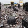 400 Kisten Bier sorgen für Stau auf der A96 bei Memmingen