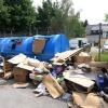 Wertstoffinsel in der Gürtlerstraße in Neugablonz wird als wilde Deponie benutzt