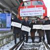 Neuschwanstein-Express gestern in Füssen getauft