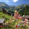 Alpe Plättele über Bad Hindelang als Kulisse für Playmobilwerbung