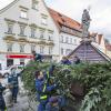 Rekord-Adventskranz in der Kaufbeurer Altstadt steht wieder