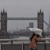 Auch in London gab es starken Wind sowie Regen.