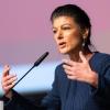 BSW-Gründerin Sahra Wagenknecht warb für den Koalitionsvertrag von CDU, BSW und SPD in Thüringen.