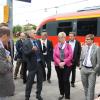 Barrierefreier Bahnhof in Marktoberdorf: Bahn bewegt sich