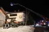 Brand in Pfrontener Mehrfamilienhaus: zwei Schwerverletzte