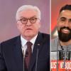 Bundespräsident Frank-Walter Steinmeier (li.) übernimmt die Ehrenpatenschaft für Bushidos Drillinge.