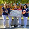 Spendenübergabe: 10.000 Euro aus Zahngold-Spenden überreichten Mitarbeiterinnen der Zahnarztpraxis Dr. Dr. Kramer & Kollegen an das Kinderhospiz St. Nikolaus. V.l.: Tamara Schorer, Muhedina Havolli, Martina Wersig, Marianne Hindelang, Heike Janek