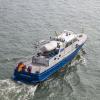 Beamte der Wasserschutzpolizei waren am Montag an einem Großeinsatz auf dem Bodensee vor Friedrichshafen beteiligt.