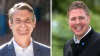 Die Direktkandidaten der CSU bei der Bayerischen Landtagswahl 2023: links Eric Beißwenger für den Stimmkreis Lindau-Sonthofen, rechts Joachim Konrad für den Stimmkreis Kempten-Oberallgäu.