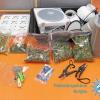 Die sichergestellten Gegenstände und Cannabisblüten.