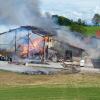 Brand in Argenbühl: Stall brennt nieder, Haus nicht mehr bewohnbar