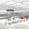Am neuen Kaufbeurer Eisstadion wird bald Richtfest gefeiert