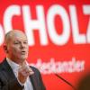 Kanzler Scholz spricht bei der «Wahlsiegkonferenz» der SPD. (Archivbild)