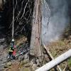 Waldbrand im Bolgental bei Bolsterlang